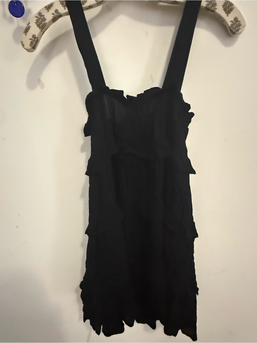 FOREVER 21 Woven Tiered Ruffle Mini Dress - Black - Size S - NWT